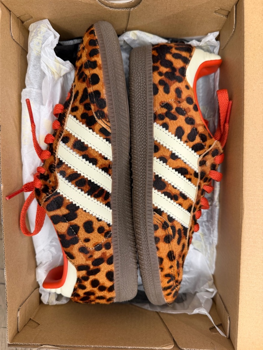 Women’s adidas Leopard Print Sneakers in Brown, Black, Cream